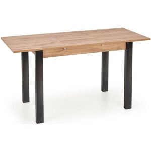HALMAR Jedáleský rozkladací stôl GINO dub wotan, nohy čierne 100-135x60 cm, č.AOJ1692s