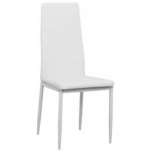 TEMPO KONDELA jedálenská stolička COLETA NOVA bielá eko koža/bielá podnož