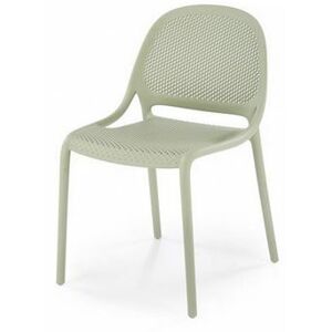 HALMAR Plastová stolička K532 zelená mätová