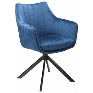 SIGNAL Jedálenská stolička AZALIA VELVET modrá