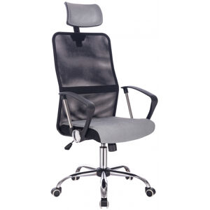 MERCURY kancelárská stolička PREZMA BLACK GREY čierna/sivá