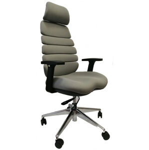 MERCURY kancelárska stolička SPINE tmavo šedá s PDH